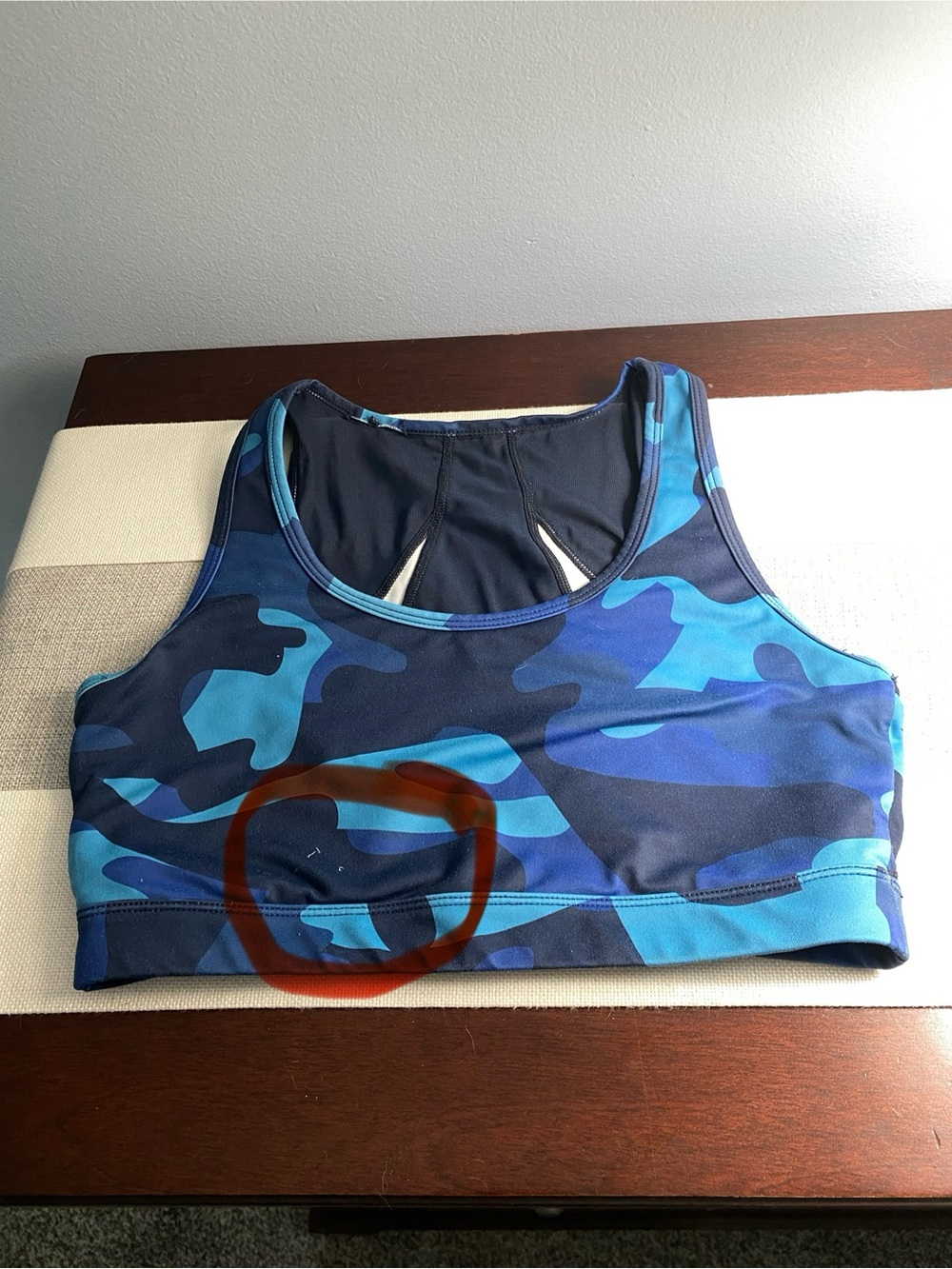 Zyia Blue Camo Sports Bra